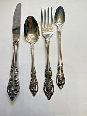 Brahms Stainless Flatware Oneida  4pcs youth / infant spoon, fork, knife
